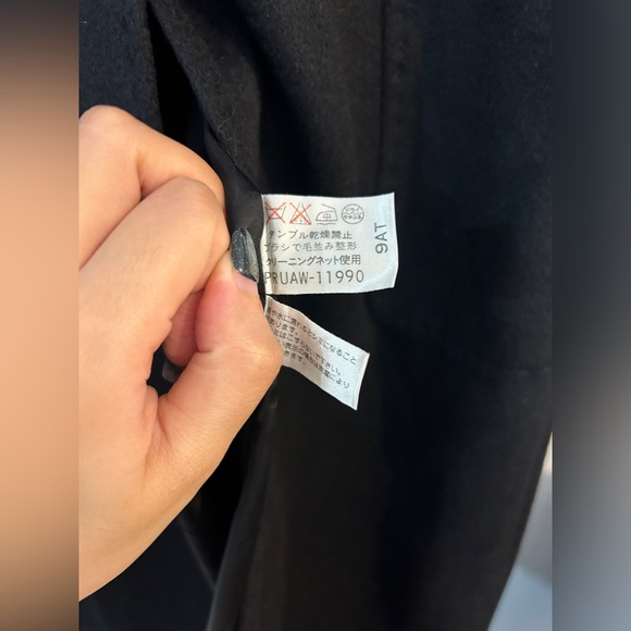 Pure cashmere black coat - Picture 4 of 5